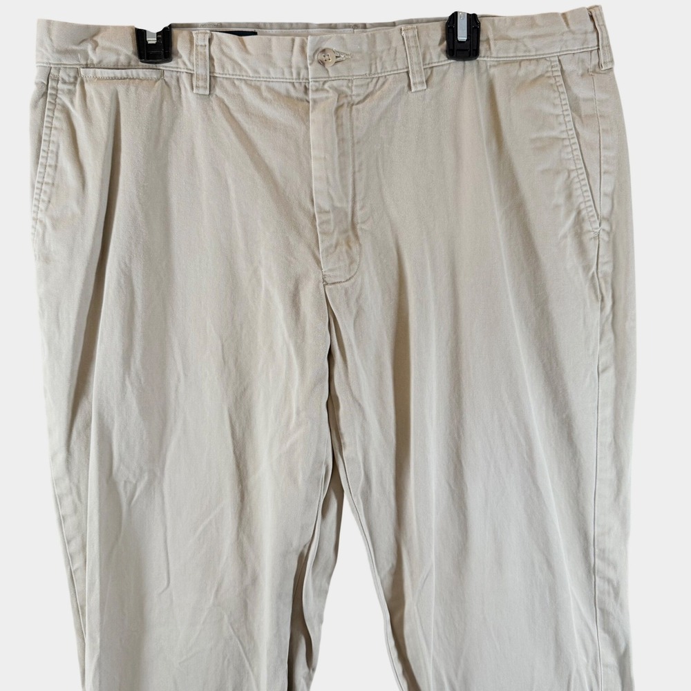 Polo‎ Ralph Lauren Preston Pant 40/30 Chino Khaki Tan Cotton Twill Mens Trousers